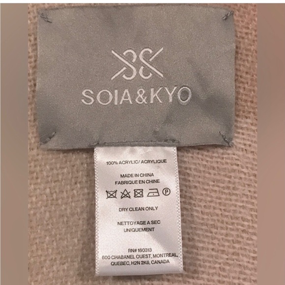 Soia & Kyo Blanket Wrap Poncho Earth Tones Colorblock One Size Fits Most - Picture 11 of 12